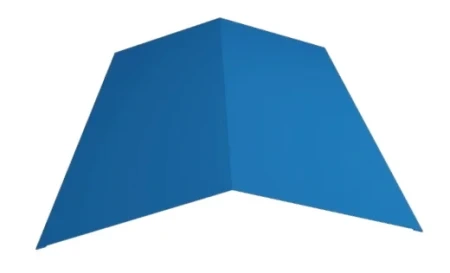 Планка конька плоского простая Металл Профиль 145x145x2000  0,45 Полиэстер цвет RAL 5015