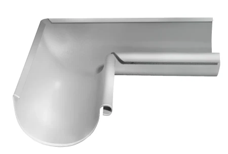 Угол желоба внутренний d-125 мм 90 гр Grand Line Полиуретан 0,6 RAL 9003