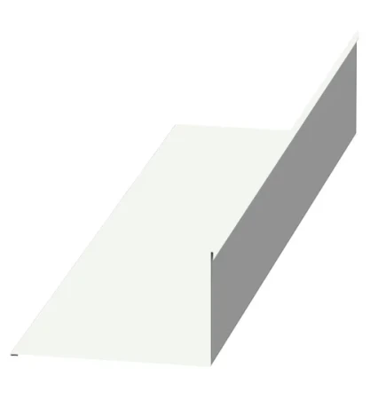 Планка примыкания верхняя Металл Профиль 140x90x2000 0,45 Полиэстер цвет RAL 9003