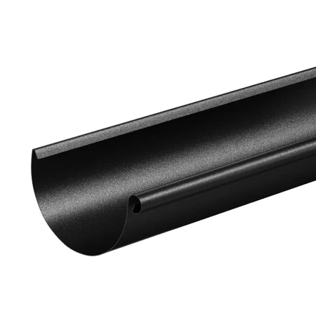 Желоб водосточный d-125 мм 3 м Aquasystem Premium PU Matt 0,6 RAL 9005