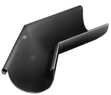 Угол желоба наружный d-125 мм 135 гр Grand Line Полиуретан 0,6 RAL 9005