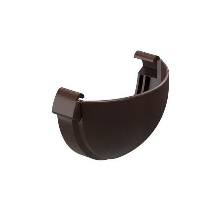 Заглушка желоба ПВХ Döcke Lux шоколад RAL 8019