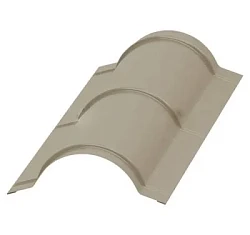 Планка конька круглого Металл Профиль R110x2000 Полиэстер 0,45