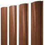 Штакетник Grand Line Полукруглый Slim Print Premium 0,45 прямой в Туле фото