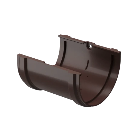 Соединитель желоба d-120 мм ПВХ Döcke Premium шоколад RAL 8019