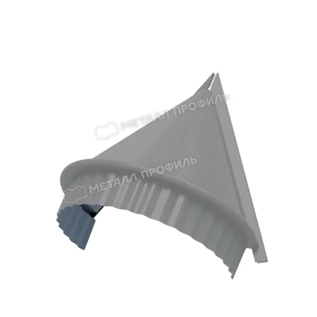 Заглушка конька круглого конусная Металл Профиль 0,5 Norman цвет RAL 9006