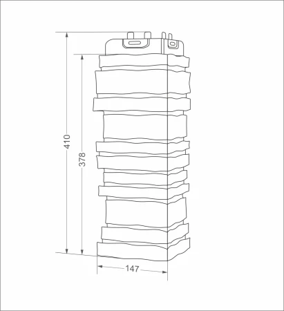 Угол пластиковой фасадной панели Grand Line Скала Classic (песочный)