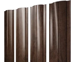 Штакетник Grand Line Полукруглый Slim Print Elite Double 0,45 прямой