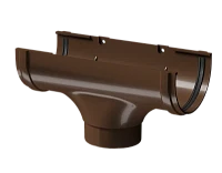 Воронка желоба ПВХ d-120x85 мм Döcke Premium каштан RAL 8017