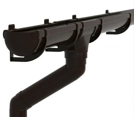 Комплект пластикового водостока d-135/90 мм ГрандЛайн Дизайн коричневый RR 32 в Туле фото