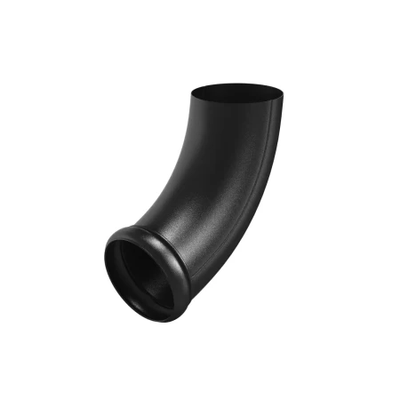 Колено стока (отвод трубы) декорированный d-100 мм Aquasystem Premium PU Matt 0,6 RAL 9005