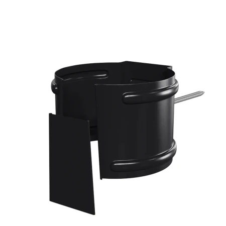 Кронштейн трубы на кирпич d-100 мм Металл Профиль FORAMINA PUR Purman двухсторонний 0,6 RAL 9005