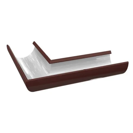 Угол желоба универсальный d-185 мм 90 гр. Металл Профиль Проект Полиэстер 0,5 RAL 8017