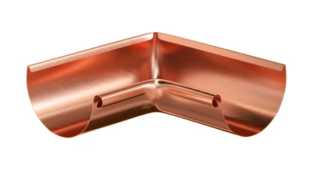 Угол желоба внутренний d-125 мм 90 гр Aquasystem Элит 0,6 медный