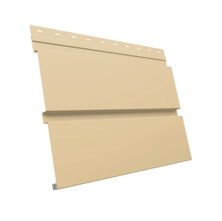 Металлический софит Grand Line Квадро Брус Satin 0,5 без перфорации Ral 1014