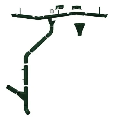 Крюк желоба усиленный d-150x300 мм Металл Профиль FORAMINA PUR 3,0 RAL 6005