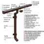 Комплект металлического водостока Металл Профиль Бюджет 120x86 мм 6 м/3 м Полиэстер RAL 8017 в Туле фото
