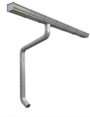 Комплект металлического водостока ГрандЛайн Vortex 127x78 мм Оцинкованный в Туле фото