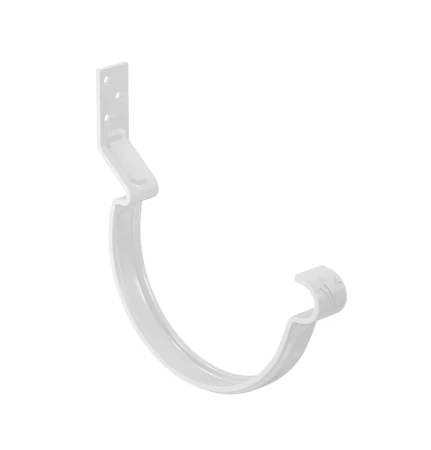 Крюк желоба d-125 мм усиленный короткий Aquasystem Premium Pural 4,0 RAL 9003