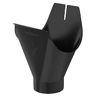 Воронка желоба выпускная d-125x90 мм Аквасистем Комфорт Полиэстер 0,55 RAL 9005