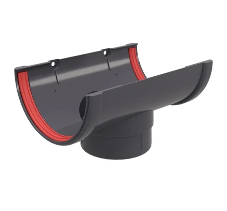 Воронка желоба ПВХ d-120x90 мм Grand Line Классика графит RAL 7024