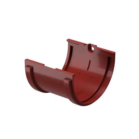 Соединитель желоба d-120 мм ПВХ Döcke Standard красный RAL 3005