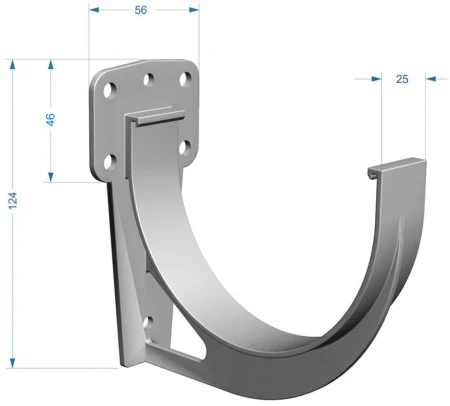 Кронштейн желоба ПВХ d-120 мм Döcke Premium в Туле фото