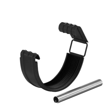 Соединитель желоба в комплекте d-125 мм Aquasystem Comfort Полиэстер 0,55 RAL 9005