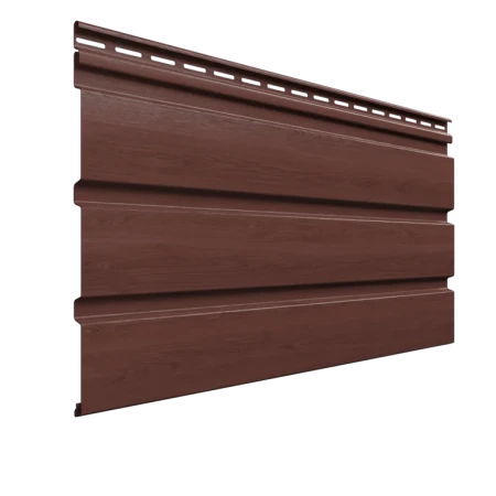 Виниловый софит Технониколь без перфорации каштан