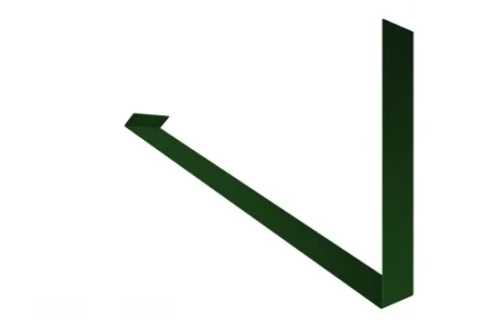 Планка примыкание верхнее к трубе фальц Grand Line 0,5 Atlas цвет RAL 6005