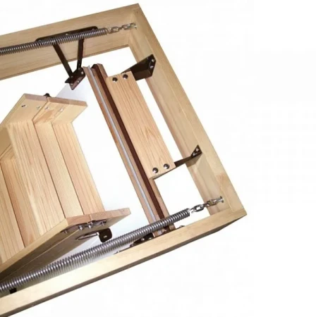 Чердачная люк-лестница Oman Складная 3-х секционная противопожарная Polar EI45 в Туле фото