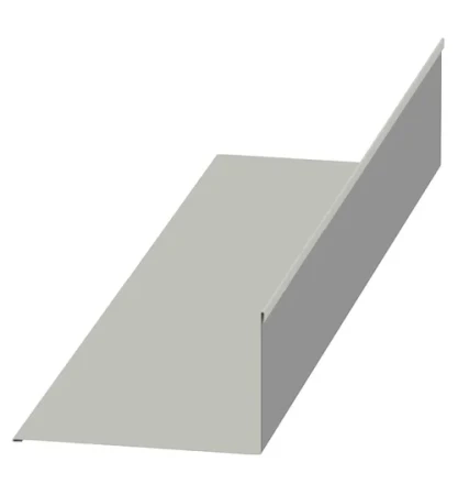 Планка примыкания верхняя Металл Профиль 250x147x2000 0,45 Полиэстер цвет RAL 9002