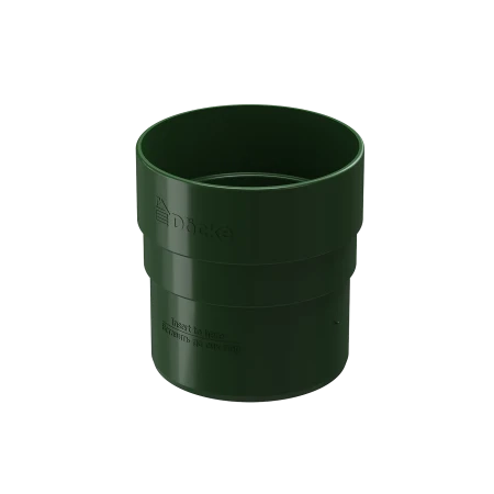 Соединитель трубы (муфта) d-80 мм ПВХ Döcke Standard зеленый RAL 6005