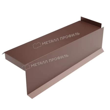 Планка сегментная торцевая правая Металл Профиль 400 мм 0,5 Norman цвет RAL 8017