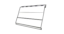 Металлическая фасадная панель Grand Line Вертикаль Prof 0,45 Print Premium