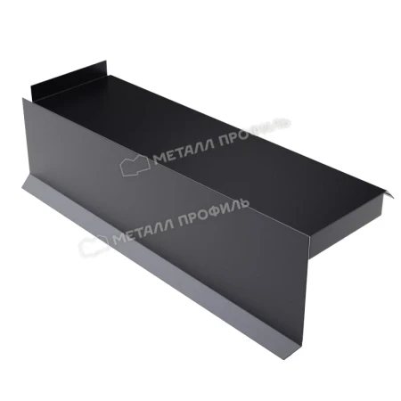 Планка сегментная торцевая левая Металл Профиль 350 мм 0,5 PURMAN цвет RAL 9005 Планка сегментная торцевая левая Металл Профиль 350 мм 0,5 PURMAN цвет RAL 9005