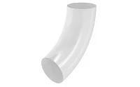 Колено трубы d-90 мм Аквасистем Премиум PU 0,6 RAL 9003