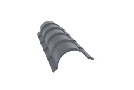 Планка малого конька полукруглого Grand Line 0,45 Полиэстер цвет RAL 9006