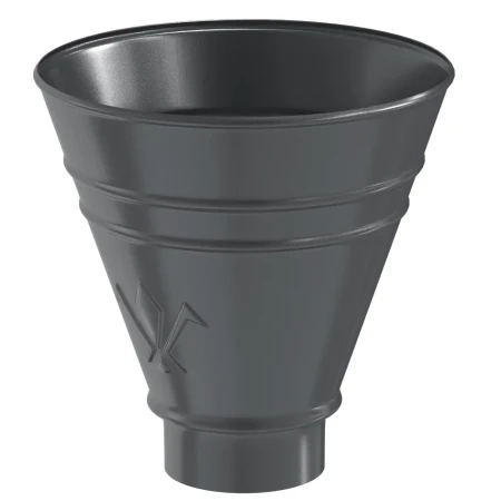 Воронка водосборная круглая для трубы d-90 мм Aquasystem Premium Pural Matt 0,6 RAL 7024