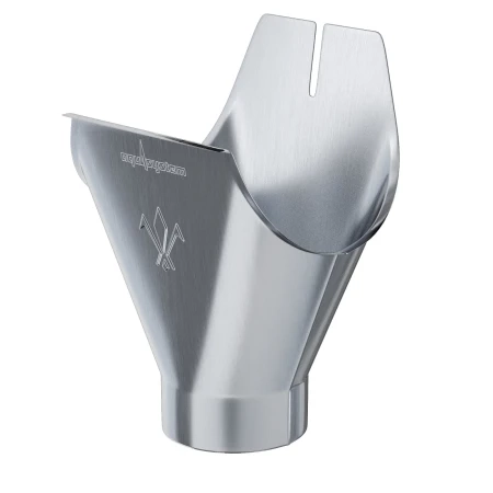 Воронка желоба выпускная d-150x100 мм Aquasystem Premium 0,5 Оцинкованная