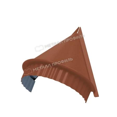 Заглушка конька круглого конусная Металл Профиль 0,5 Norman цвет RAL 8004