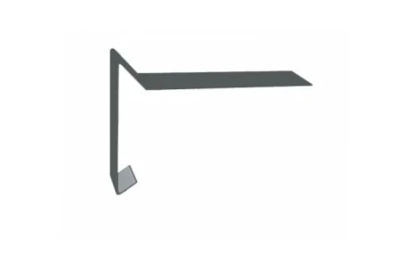 Планка ветровая для мягкой кровли Grand Line 100x20x70 0,45 Полиэстер цвет RAL 7005