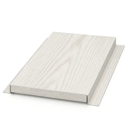 Линеарная панель Металл профиль Primepanel-Т-Г 24х281 мм с рустом Ecosteel Matt под дерево