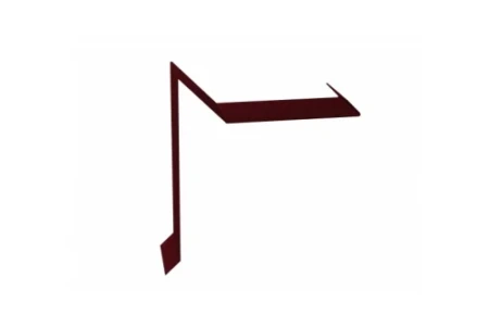 Планка ветровая для мягкой кровли двойная завальцовка Grand Line 60x30x90 0,4 Полиэстер цвет RAL 3005