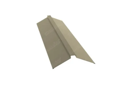 Планка конька плоского Grand Line 150x40x150 0,45 Полиэстер цвет RAL 1015