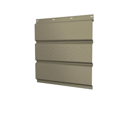 Металлический софит Grand Line Satin 0,5 с частичной перфорацией Ral 1015