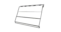 Металлическая фасадная панель Grand Line Вертикаль Prof 0,45 Print Premium