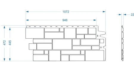 Пластиковая фасадная панель Döcke Burg в Туле фото