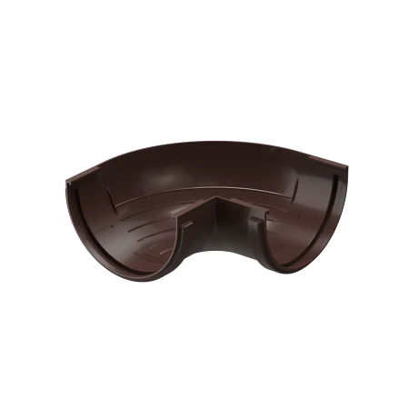 Угол желоба наружный d-120 мм 90 гр ПВХ Döcke Standard темно-коричневый RAL 8019