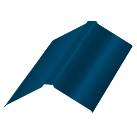 Планка конька плоского Металл Профиль 190x190x2000 0,50 PURMAN цвет Citrine Темно-синий